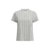 Brunello Cucinelli Women Striped T-shirt With Mini Sequins