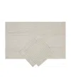 Brunello Cucinelli Striped Table Runner And Napkin Set In Ckl Light Grey