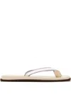Brunello Cucinelli Rubber Flip-flop Slides In Neutral