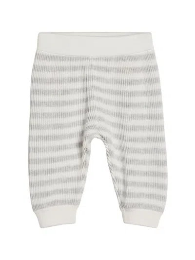 Brunello Cucinelli Babies' Striped Trousers In White