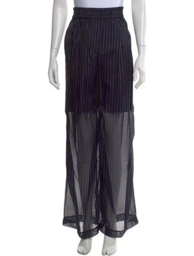Pre-owned Brunello Cucinelli Striped Wide Leg Pants W/ Tags