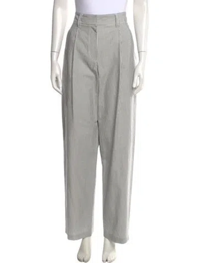 Pre-owned Brunello Cucinelli Striped Wide Leg Pants W/ Tags In Gray