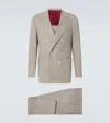 Brunello Cucinelli Pinstripe Suit In Grey