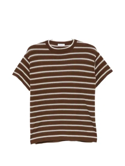 Brunello Cucinelli Virgin Wool And Cashmere Blend T-shirt In Multi