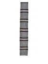 Brunello Cucinelli Striped Wool Tie In Neutral