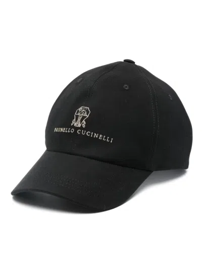 BRUNELLO CUCINELLI BRUNELLO CUCINELLI STRUCTURED BLACK CAP