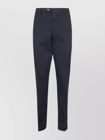 BRUNELLO CUCINELLI STRUCTURED BOTTOMS WITH BELT LOOPS AND BACK POCKETS
