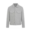 Brunello Cucinelli Structured Denim Jacket With Soft Finish In Blue