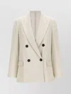 Brunello Cucinelli Structured Double-breasted Blazer With Back Vent