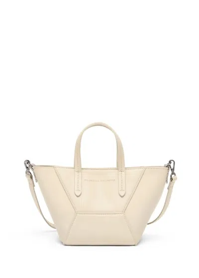 Brunello Cucinelli Structured Handbag With Geometric Design