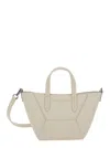 Brunello Cucinelli 'bc Duo' White Crossbody Bag With Adjustable And Removable Shoulder Strap