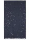 Brunello Cucinelli Stud Detailing Scarf In Blue