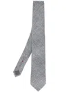 Brunello Cucinelli Stylised Check Tie In Gray