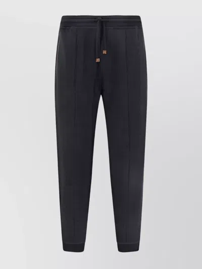 Brunello Cucinelli Stylish Cotton Jogger Trousers In Black