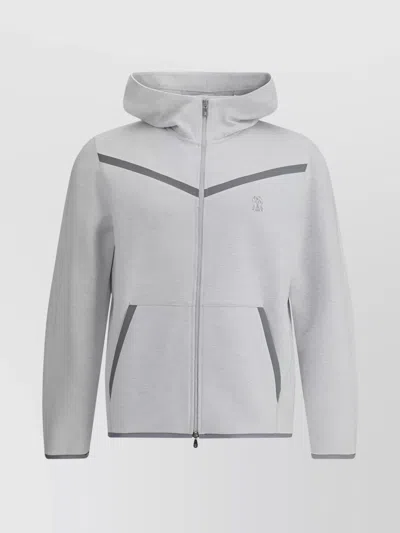 BRUNELLO CUCINELLI STYLISH HOODIE LOGO DESIGN