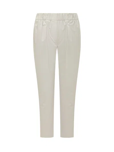 Brunello Cucinelli Stylish Jogger Trousers - Ss26 Edition In White