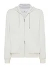 Brunello Cucinelli Cashmere-terry Cotton Zip-up Hoodie