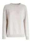 Brunello Cucinelli Cashmere Blend Jumper In Beige
