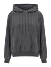 Brunello Cucinelli Micro Sequin Hoodie In Gray