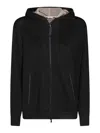 Brunello Cucinelli Women Cotton-silk Sweatshirt Topwear With Jewellery In Black