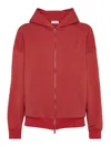 Brunello Cucinelli Hoody Sweatshirt In Red