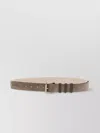 Brunello Cucinelli Suede Accessory Featuring Multiple Holes
