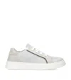 Brunello Cucinelli Suede-panelled Sneakers In Gray