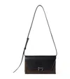 Brunello Cucinelli Suede And Leather Sartorial Cross-body Bag In Brown