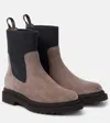 Brunello Cucinelli Suede Chelsea Boots