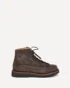 Brunello Cucinelli Suede Lace-up Ankle Boots In Brown