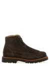 Brunello Cucinelli Men Suede Ankle Boots In Brown