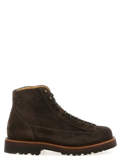 Brunello Cucinelli Suede Ankle Boots Boots And Ankle Boots Brown