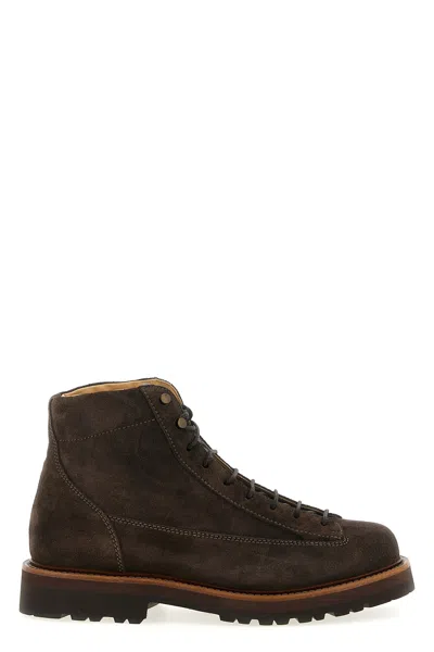 BRUNELLO CUCINELLI SUEDE ANKLE BOOTS