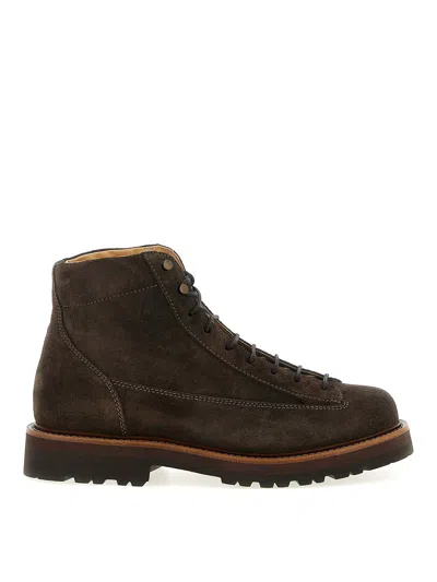BRUNELLO CUCINELLI SUEDE ANKLE BOOTS