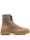 Brunello Cucinelli Suede Ankle Boots In Brown