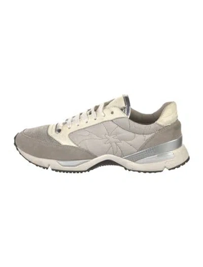 Pre-owned Brunello Cucinelli Suede Athletic Sneakers In Neutrals