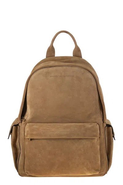 Brunello Cucinelli Suede Backpack