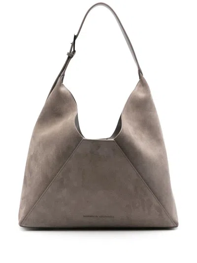 Brunello Cucinelli Suede Bag In Beige