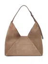 Brunello Cucinelli Suede Bag In Brown