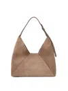 Brunello Cucinelli Suede Bag In Brown