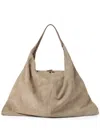 Brunello Cucinelli Women Suede Swing Hobo Bag