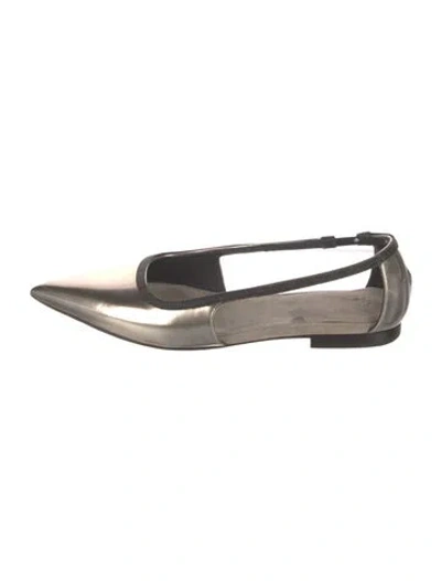 Pre-owned Brunello Cucinelli Suede Ballet Flats In Gray
