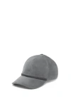 Brunello Cucinelli Rhinestone Embellishment Cap In Anthracite