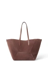 Brunello Cucinelli Suede Leather Shopping Bag