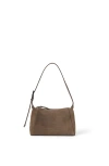 Brunello Cucinelli Suede Bc Duo Bag With Shiny Details In Taupe