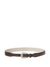Brunello Cucinelli Suede Belt In Brown