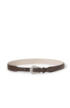 Brunello Cucinelli Suede Belt In Brown