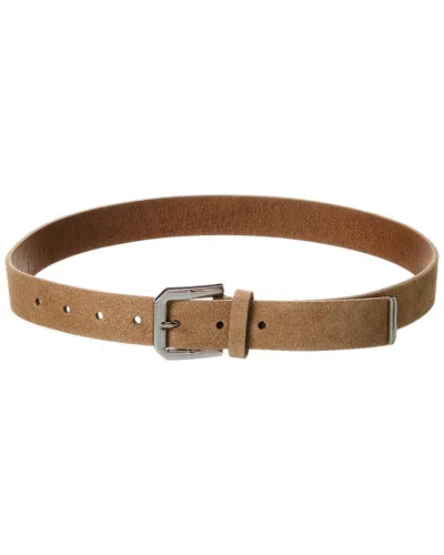 Brunello Cucinelli Suede Belt In Brown
