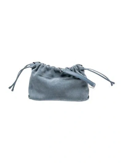 Pre-owned Brunello Cucinelli Suede Belt Bag In Blue