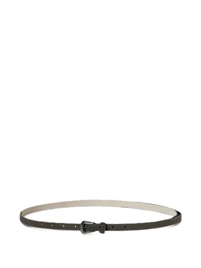 Brunello Cucinelli Suede Belt In Black